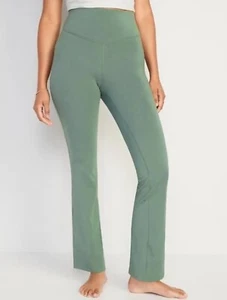 Old Navy extra hohe Rose PowerChill schmale Leggings mit Stiefelschnitt Damen L grün neu mit Etikett - Bild 1 von 13
