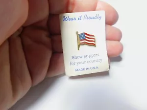 Pin de solapa rojo blanco azul esmalte soporte para tu país bandera de EE. UU. de colección - Imagen 1 de 5