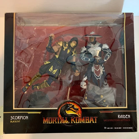 Mortal Kombat SCORPION vs RAIDEN Figure 2-Pack McFarlane Opened Broken Swords Cover