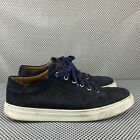 Peter Millar Crown Sneakers Mens 10M  Blue Suede Leather Low Top Lace Up Casual