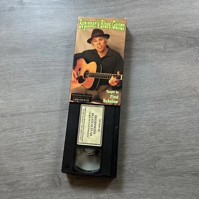 1993 Beginner’s Blues Guitar vhs Taught By Fred Sokolow Workshop Records - Image 1 of 2