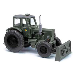 Busch 1:87 H0 51356 Traktor Belarus MTS 52 Grenztruppe mit Räumschild NEU OVP - Bild 1 von 2