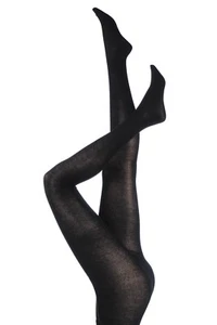 Plain Bamboo Tights Women's Smooth Toes Opaque Black/Navy/Grey SOCKSHOP - 1 Pair - Picture 1 of 7