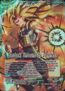 Dragon Ball Bardock Unbound by Darkness SD3-01 ST Super Card TCG Foil ST NM - Picture 1 of 2