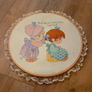 Precious Moments 1995 To A Very Special Sister Frame Cross Stitch - Picture 1 of 3