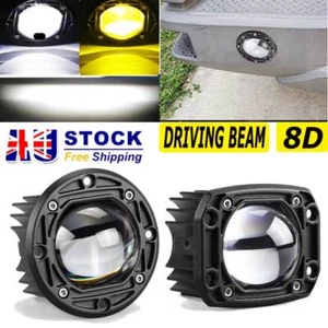 3inch Flush Mount LED Work Lights Bumper Reverse Fog Lamp Driving Offroad 4WD 8D - Picture 1 of 12