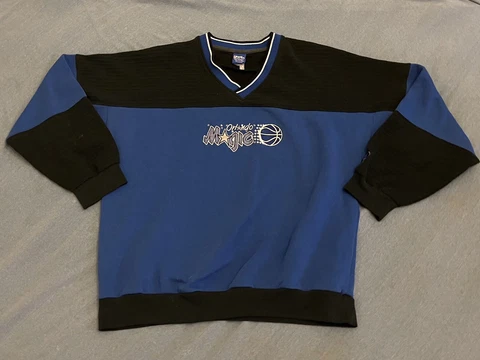 Vintage NBA Orlando Magic Pro Player V Neck Pullover Sweater Mens Size XL Cover