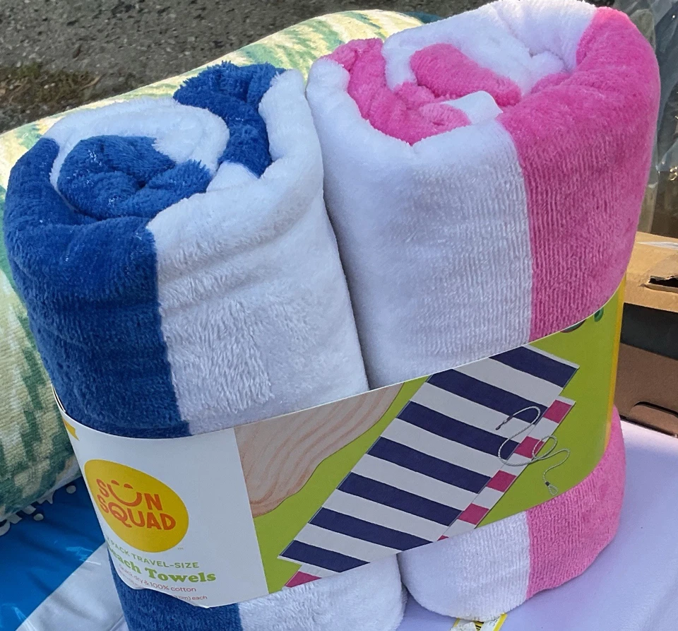 "Juego de dos toallas de playa 28"" X 58""" Foto 1 de 1