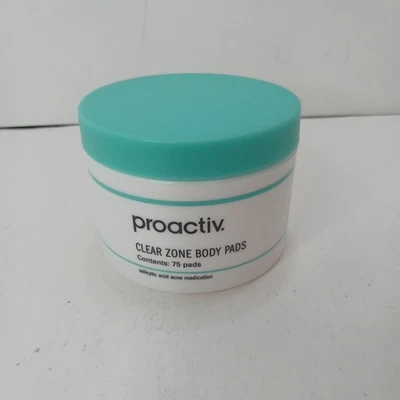 Proactiv CLEAR ZONE BODY PADS 75 Pads Salicylic Acid Acne Medication EXP 04/2026 - Image 1 of 4