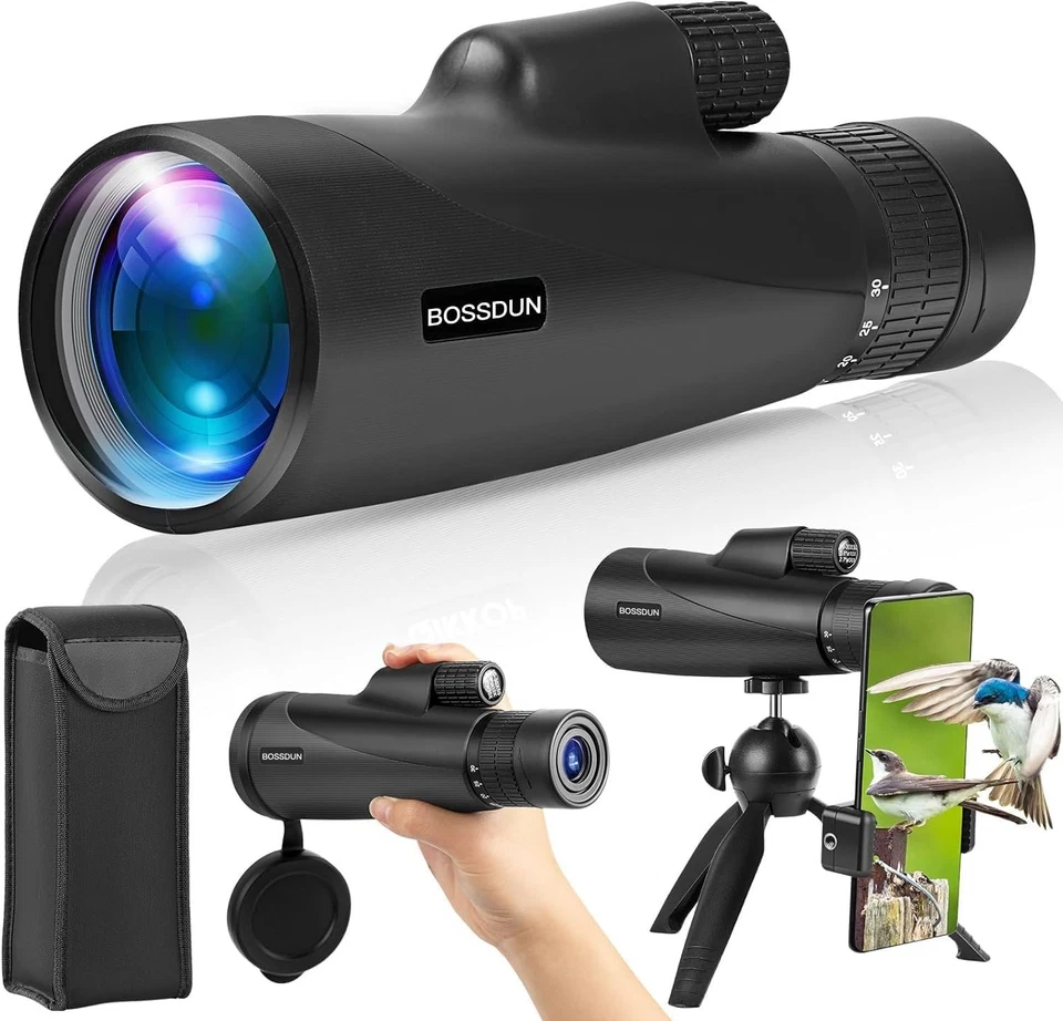 High Power 10-30x50 Zoom Monocular Telescope HD BAK4 Prism + Phone Adapter - Image 1 of 4