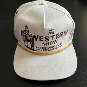 Sendero Provisions Co Cap Hat The Western Show Snapback Rope Brim Logo Cowboys - Picture 1 of 11