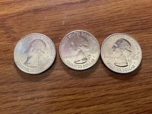 2019 P, D, S Massachusetts Lowell Quarter BU ATB (3 Coin Set) US Mint - Picture 1 of 5
