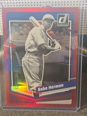 Panini Donruss 2023 - Babe Herman #170 Holo rojo/2023 Foto 1 de 3