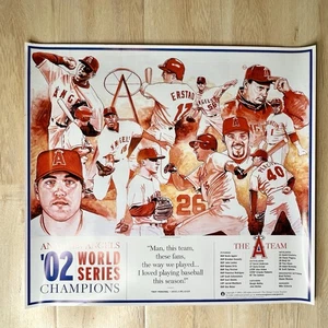 Anaheim Angels 2002 World Series Poster 10/28/2002 Size 22.5x24.5 - Picture 1 of 11