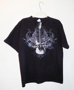Bud Light T-Shirt Uomo Taglia Large Chitarra Fiammeggiante Delta Magnum Peso - Foto 1 di 4