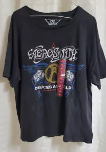 Aerosmith Dueces Are Wild lizenziertes Band Grafik T-Shirt Damen XL neu mit Etikett - Bild 1 von 3