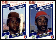 1987 M&M's Ozzie Smith Tony Gwynn Panel #24 23