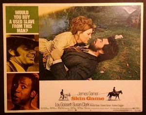 Tarjeta de vestíbulo 1971 rara - Skin Game - 11x14, James Garner, Lou Gossett, ¡genial! - Imagen 1 de 6