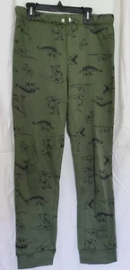 Carter's Boys Khaki Green Dinosaur Pull-On Fleece-Lined Joggers Size 14/14A NWOT - Picture 1 of 5