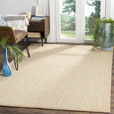 Safavieh Hand Woven Natural Fiber Collection Beige Area Rugs - NF475B - Image 1 of 3