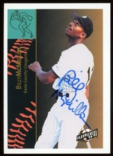 1995 Kane County Cougars BILLY MCMILLON Signed Card autograph AUTO MARLINS