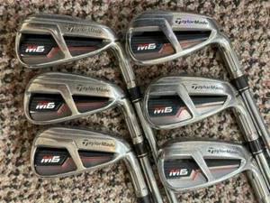 TaylorMade M6 Iron Set 5-PW +1/2" KBS Max85g R Flex Shafts Winn Dri•Tac Grips - Picture 1 of 8