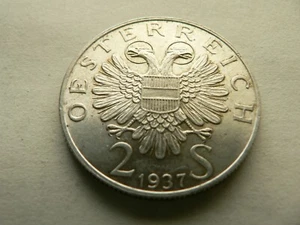 Österreich 2 Schilling 1937 Silber 640 12gr - Picture 1 of 2