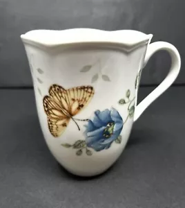 Lenox Butterfly Meadow Fritillary Scalloped Rim Mug Cup 12 oz - Picture 1 of 6
