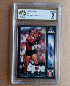 Tony Lockett 1994 AFL Dynamic Players Choice - #78 - CGA 9 MINT Not PSA - Picture 1 of 2