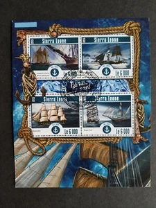stamps Sierra Leone 2015 Sailing ships used - Picture 1 of 1
