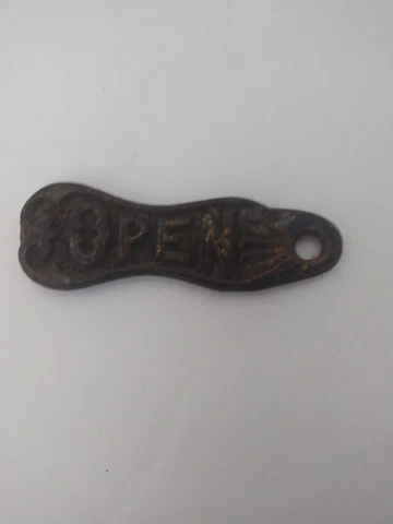 Antique Ornate Cast Open Valve - Vintage Ornamental Open Valve handle Cover