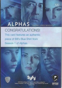 Alphas Season One Wardrobe Card #M2 Harken (Inkworks, 2013) Costume, Memorabilia