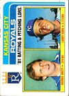 1982 Topps Royals Team Leaders - George Brett/Larry Gura #96 Kansas City Royals