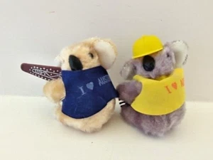 1980’s Koala Clip On Hugger Plush Toy Grabber Movable Head Australia Souvenir - Picture 1 of 8