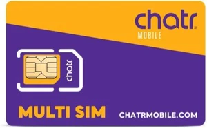 40 Multi CHATR SIM FREEDL100min/100KM CAL4168160338 PIK 24HR livraison gratuite - Photo 1 sur 1