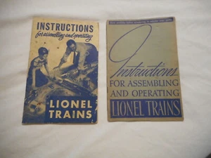 2 vintage Instructions for Assembling and operating Lionel Trains - Picture 1 of 4