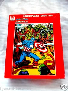 Vintage 1976 CAPTAIN AMERICA Jigsaw Puzzle By Whitman (200 PIECES) COMPLETE - Picture 1 of 1
