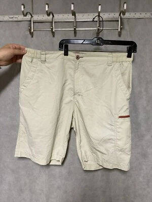 Шорты мужские Simms L бежевые нейлоновые для рыбалки на открытом воздухе 3XDRY с карманами на молнии эластичные на талии - Изображение 1 из 4