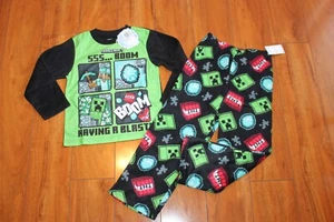 NWT BOYS SZ 8 PAJAMAS MINECRAFT - Picture 1 of 3