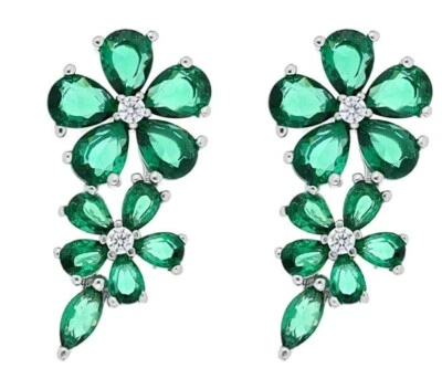 Urania Preziosi - Orecchini SIVIGLIA in argento con pietre preziose e brillanti - Immagine 1 di 3