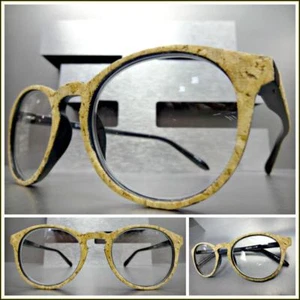 Men's or Women Vintage Retro Style READING EYE GLASSES READERS Cork Finish Frame - Picture 1 of 10