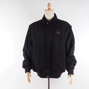 Paul & Shark Vintage Men's Blue Wool Bomber Jacket Transform Vest size XL - Picture 1 of 12