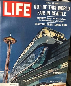 LIFE MAGAZINE - 4. Mai 1962 - GREAT LAKES / Bud Wood / Seattle World Fair - Bild 1 von 2