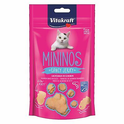 VITAKRAFT Chats Friandise Mininos Lachssnack Dans Tranches 40 G Poissons Pour • 2.54€