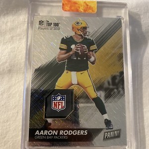 Aaron Rodgers Panini The Top 100 Players Of 2018 1/1 NFL Shield