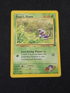 Koga's Ekans 77/132 Gym Challenge Regular WOTC Vintage 2000 Pokemon TCG LP - Bild 1 von 2