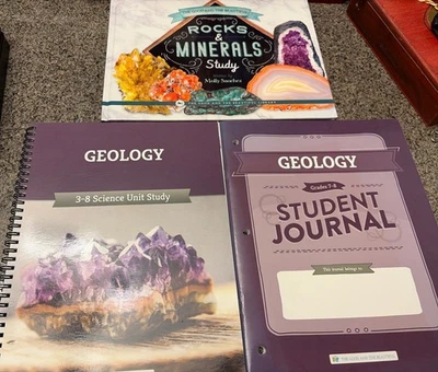 The Good & The Beautiful Unit Study Gr. 3-8 Geology, Gr. 7-8 Wkbk, & Book (New) - Image 1 of 4