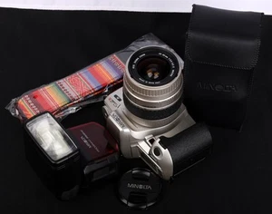 Minolta Alpha Sweet S AF 35mm Film SLR + Sigma AF Asph 28-80mm Lens & 3500xi Kit - Picture 1 of 10