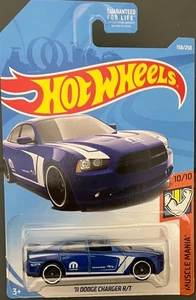 HOT WHEELS MUSCLE MANIA '11 DODGE CHARGER R/T BLUE 158/250. SEE COMBINED OFFERS! - Picture 1 of 1