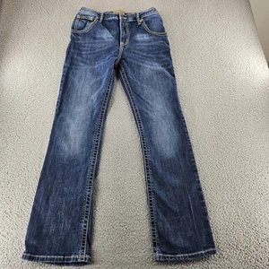 Wrangler 20X Jeans Boys Size 14 Adjustable Waist Bootcut Western Denim Pants - Picture 1 of 16